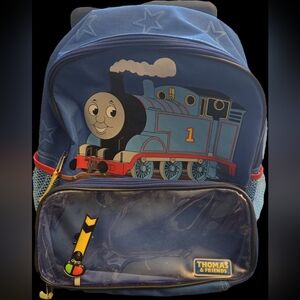 Thomas The Train Rolling Wheeled Backpack Travel School Bag Kids 14 Inch